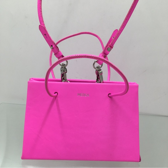 Medea Cydonia Mini Handbag Neon Pink - Picture 10 of 16